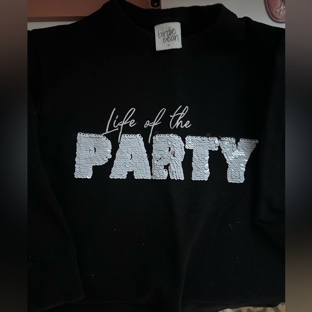 Birdie Bean Black Kids Sweatshirt